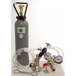 Tillbehörspaket, Tillbehörssats, Uppsättning tillbehör 2 med en typ A fatkoppling, 7mm! Öl slang och 2,0 kg co2 flaska för 1-linjiga Öltapp