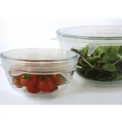 Töjbara silikonlock - Set om 2 - Crystal Platinum - Diameter 12 och 17 cm