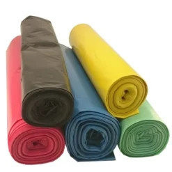 Tjocka sopsäckar, 80 mikron. tålig rulle 5 st. - transparent 240L