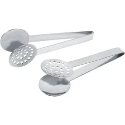 Tång för tepåsar i rostfritt stål - set med 2, runda grepp