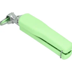 Tång för varm skål, halkfri, skålhållare i rostfritt stål, skållningsskyddande tallrik (grön)