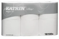 Toalettpapper Katrin Plus 360 vit 50m 18100 2-lagigt 42 rullar/kartong - (42 rullar per kartong)