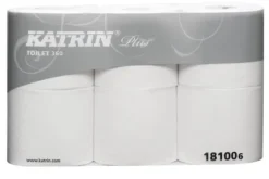 Toalettpapper Katrin Plus 360 vit 50m 18100 2-lagigt 42 rullar/kartong - (42 rullar per kartong)