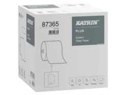 Toalettpapper Katrin Plus System L85,5mxB10cm 2-lagers Vit Nyfiber, 36 rl/krt