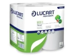 Toalettpapper Lucart Eco8 2 ply 57m 9,8x11,5cm Ecolabel,6 pk x 8 rl/crt