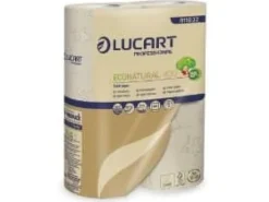 Toalettpapper, Lucart T3 Natural, 2-lagers, 44m x 9,6cm, Ø12cm, natur