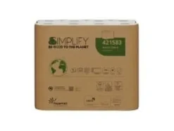Toalettpapper Papernet Simplify 3-lagers L27,5m Nyfiber Vit,32 st/kartong