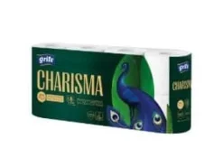 Toiletpapir Grite B9.6 cm x L18.75 m 4-lag Ecolabel med Hylse Hvid Nyfiber,7 ps x 8 rl/sæk - (56 stk.)