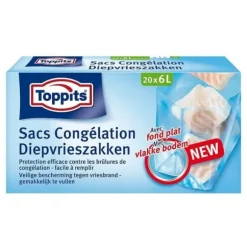 Toppits fryspåsar 6L 20 stycken