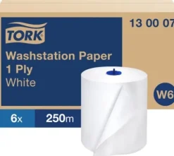 Tork - Cellulosapappersservetter, 1-lagers, 250 m, W6 - 6 rullar