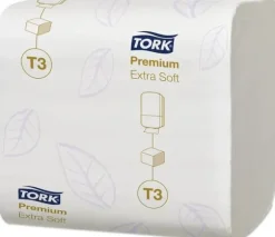 Tork Premium Extra Soft T3 - Toalettpapper - 200 g - 252 ark - kvartsvikning - vit - för P/N: 472031, 556000, 556008