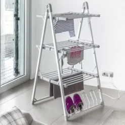 Torkställ hopfällbar elektriskt Verayer InnovaGoods | Torkställning tvättlina | Hopfällbar elektrisk | torkstallningar 30 stänger