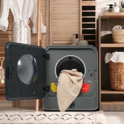 Torktumlare i rostfritt stål 3–4,5 kg 830W med 5 program, multifilter, överhettningsskydd och väggmontering [Energieklass C]