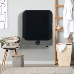 Torktumlare i rostfritt stål 3–4,5 kg 830W med 5 program, multifilter, överhettningsskydd och väggmontering [Energieklass C]