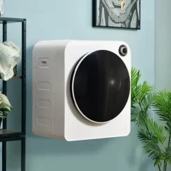 Torktumlare, rostfritt stål, 3kg, 830W, 5 program, trippelfilter, överhettningsskydd, väggmonterbar, vit