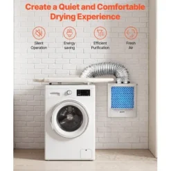 Torktumlarslangset, 23,6x13,4x29,4 cm, Vit, ABS-material