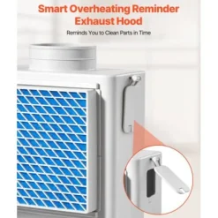 Torktumlarslangset, 236x134x294 mm, Vit, ABS-material