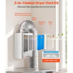 Torktumlarslangset, 236x134x294 mm, Vit, ABS-material