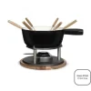 Traditionellt fondueset - LIVOO - MEN426N - 2,6L - 6 personer - Emaljerat gjutjärn - 6 gafflar - Caquelon lämplig för alla värmekällor