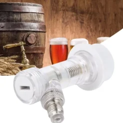 Transparent kullåsfatkoppling med intern backventil Ölfatkopplingstillbehör