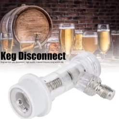 Transparent kullåsfatkoppling med intern backventil Ölfatkopplingstillbehör