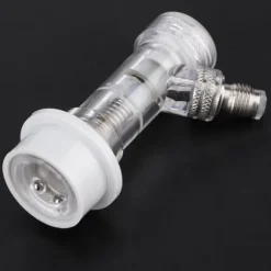 Transparent kullåsfatkoppling med intern backventil Ölfatkopplingstillbehör