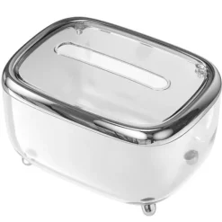 Transparent mjukpapperslåda med fast lock - kreativ och enkel pappersförvaringsorganisator