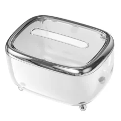 Transparent mjukpapperslåda med fast lock - kreativ och enkel pappersförvaringsorganisator