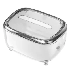 Transparent mjukpapperslåda med fast lock - kreativ och enkel pappersförvaringsorganisator