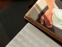 TRANSPARENTA fotohörn + vit bakgrund x102