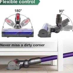 Trasselfritt Munstycke för Dyson - Anti-Tangle Borsthuvud – V7, V8, V10, V11, V15, SV10, SV11, SV12, SV14