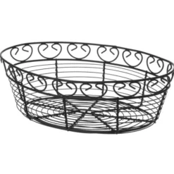Trådkorg för servering av bröd, oval, dekorativ - Hendi 425879
