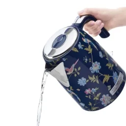 Trådl kettles - Laura Ashley - Marine Elveden - kapacitet 1,5L, kalkfilter, 2200W, automatisk avstängning