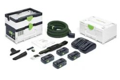 Trådlös dammsugare Festool CLEANTEC CTLC SYS HPC 4,0 I-Plus; 18 V; 4x4,0 Ah batt.