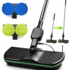 Trådlös elektrisk mop LUNAVO uppladdningsbar elektrisk roterande golvrengöringsmaskin, lämplig för olika ytor.