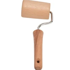 Träkavel liten hängbar arbetssparande handdegrulle för att baka pizzakaka