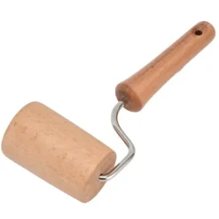 Träkavel liten hängbar arbetssparande handdegrulle för att baka pizzakaka