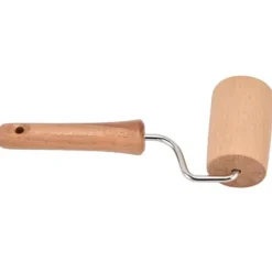 Träkavel liten hängbar arbetssparande handdegrulle för att baka pizzakaka