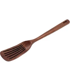 Träspatel Säker Luktfri träskyffel Hushållsredskap med långt handtag för matlagning Läckande spatel