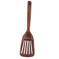 Träspatel Säker Luktfri träskyffel Hushållsredskap med långt handtag för matlagning Läckande spatel