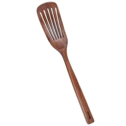 Träspatel Säker Luktfri träskyffel Hushållsredskap med långt handtag för matlagning Läckande spatel