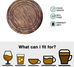 Träunderlägg & Hållare 6-pack