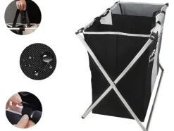 Tvättkorg med 3 Fack - Korg till Tvätt - 135L