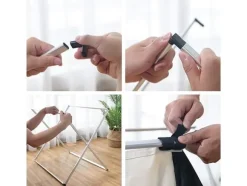 Tvättkorg med 3 Fack - Korg till Tvätt - 135L