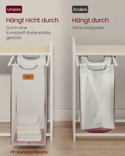 Tvättkorg, 98,6x33x80,5 cm, Beige