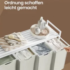 Tvättkorg, 116x33x72 cm, Vit