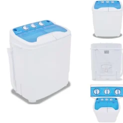 Tvättmaskiner - Living Minitvättmaskin med dubbla trummor 5,6 kg