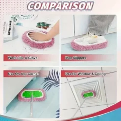 Tygskydd - Gäller för Swiffer Mopp – Återanvändbara Mopptorkar för Våt och Torr Rengöring - 4 st