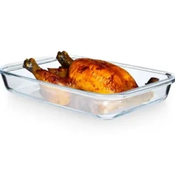 Ugnssäker ugnsfast glasform, ugnsform, långpanna, 2,2L