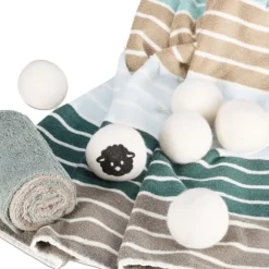 Ulltorkbollar set, 7 cm, Vit